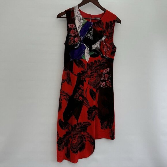Desigual Dress Floral Asymmetrical Sleeveless Nagar Sz 36 EU (4 US) - Picture 4 of 16